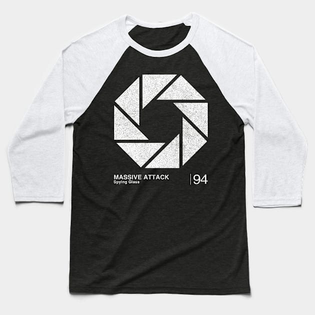 Massive Attack / Minimalist Graphic Artwork Design Baseball T-Shirt by saudade